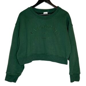 Le Lis Sweater California Los Angeles Green Cropped Sweater